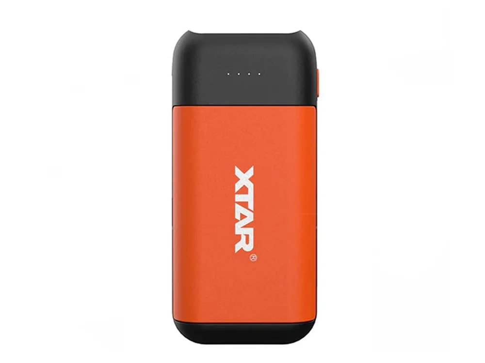 Зарядное устройство для аккумуляторных элементов с USB кабелем Xtar PB2C-orange, 
